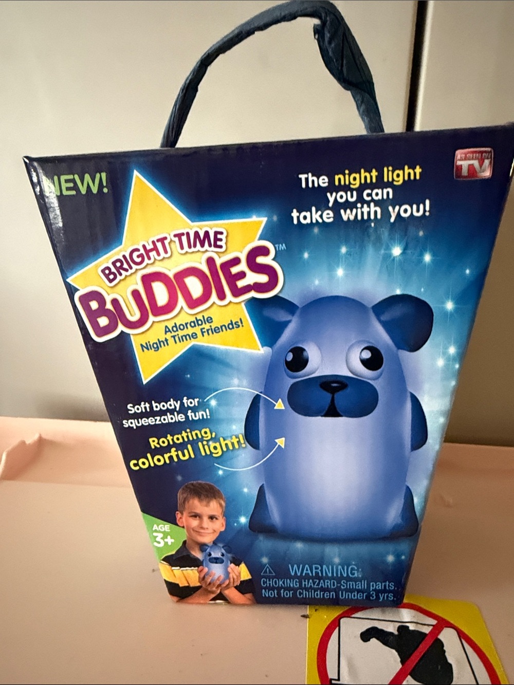 Blue Rotating Night Light for Kids
